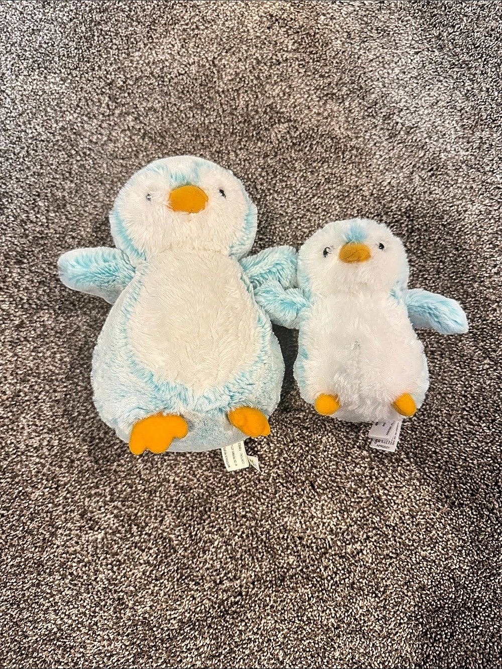 Aurora PomPom Penguin Brights Blue Penguin Plush Set